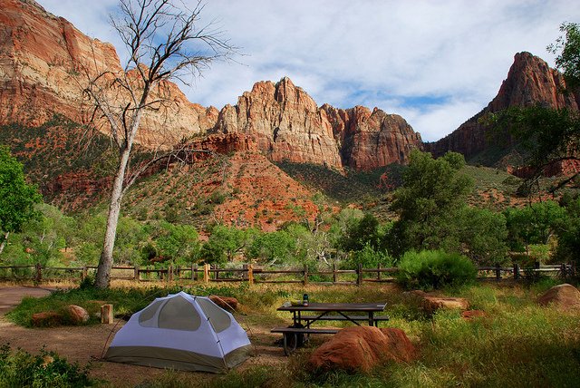 Camping Zion national park